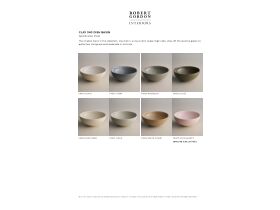 Specification Sheet - Robert Gordon Clay 340 Basin