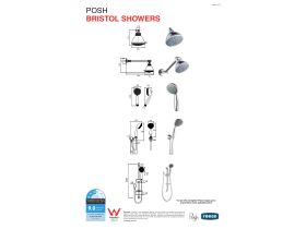 Technical Guide - Posh Bristol All Directional Shower Chrome (3 Star)