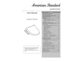 Technical Guide - American Standard SpaLet E-Bidet Seat White