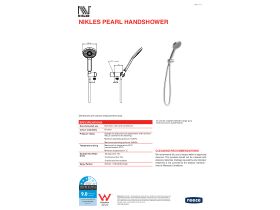 Technical Guide - Nikles Pearl Handshower Chrome (3 Star)