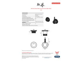 Specification Sheet - Milli Etch Shower Mixer Tap with Diverter Matte Black