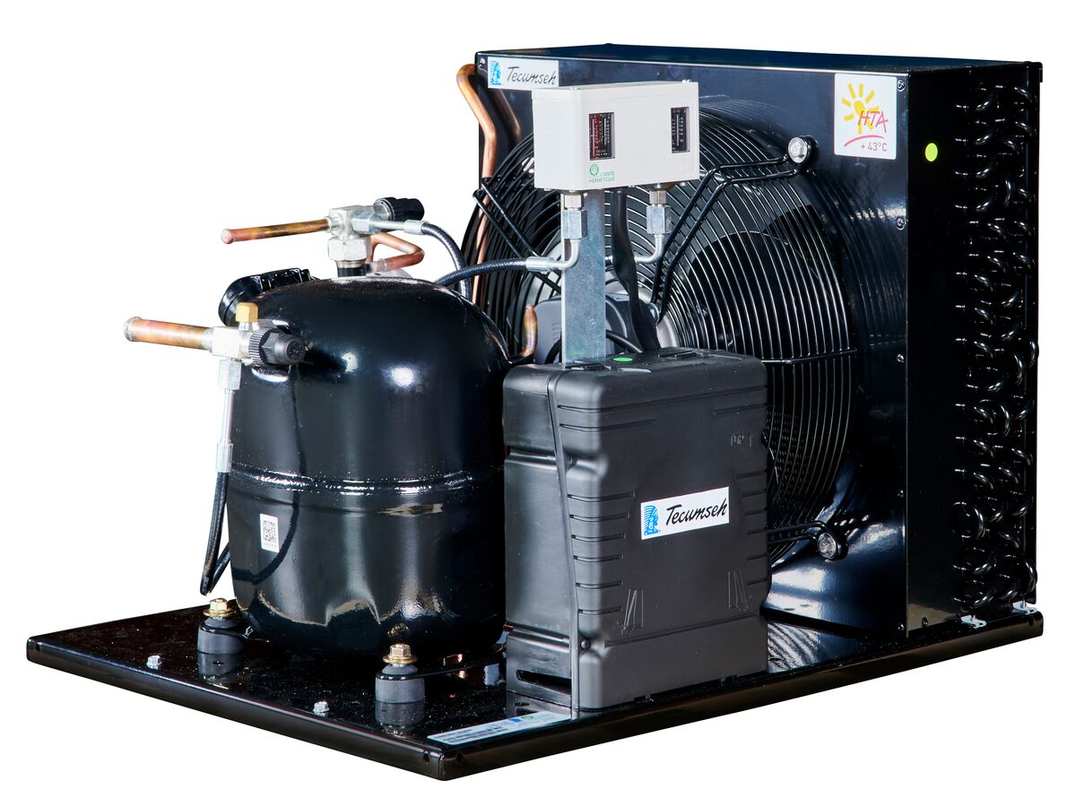 Tecumseh AJ2 HTA Condensing Unit 1 1/2HP R404 LBP CAJT2464ZBR-FZ-3 with Pressure Control