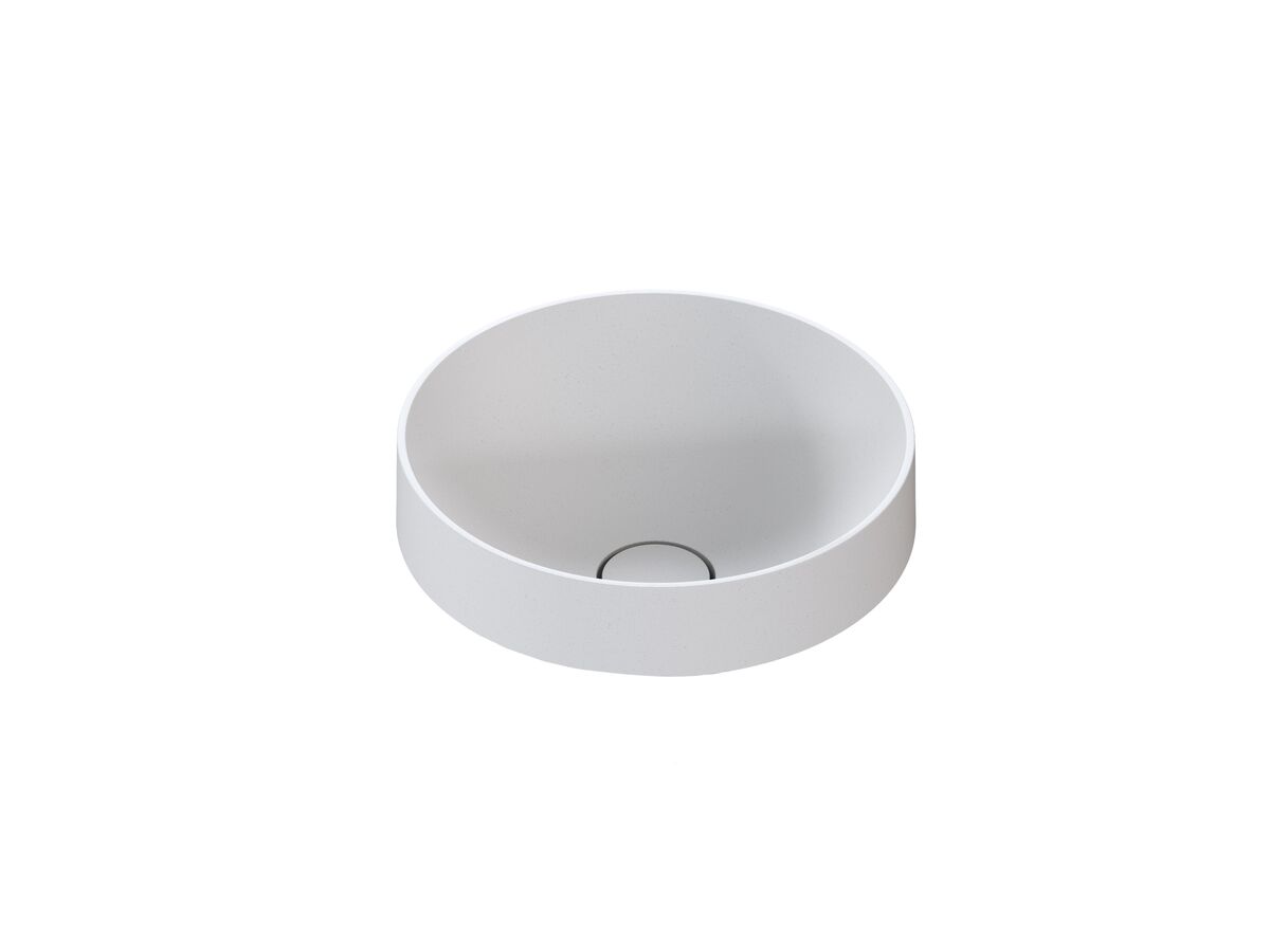 Hero - Omvivo Villa Thin Edge Round Semi Inset Basin 360mm White Haven