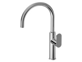 Hero - Mizu Soothe MK2 Gooseneck Sink Mixer Curved Chrome (5 Star)