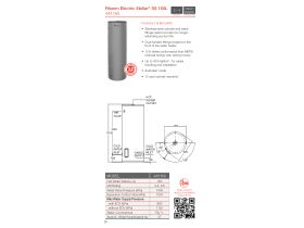 Specification Sheet - Rheem Stellar 160L Stainless Steel Electric Hot Water System