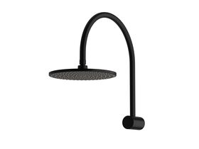 Sussex Pure Hi-Rise Shower Curved with 250mm Shower Head Matte Black (3 Star)