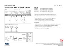 Installation Instructions - Sussex Pure Elemental Wall Basin/Bath Hostess System