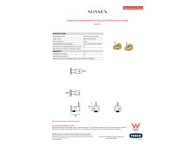 Specification Sheet - Sussex Scala Washing Machine Stops LUX PVD Brushed Pure Gold