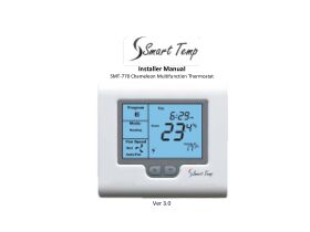Installer Manual - Smart Temp SMT-770 Chameleon Multifunction Thermostat