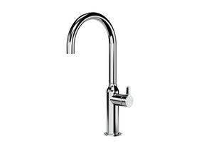 Hero - Faucet Strommen Vara Fin Gooseneck Basin Mixer Tap Chrome (6 Star) Lead Free