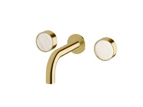 Supporting Image - Sussex Pure Elemental Bath Set 160mm PVD Brushed Gold with Aurora Insert