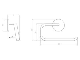Milli Exo Toilet Roll Holder Chrome