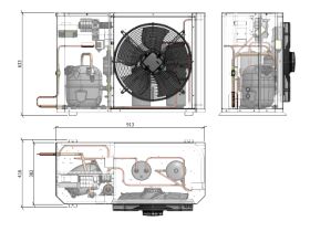Tecumseh Compac Condensing Unit R134a PACS4476Y 1 Phase