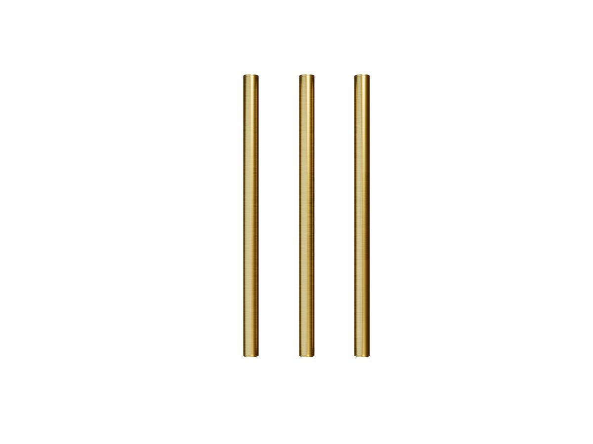 Hydrotherm Pure Vertical Triple Heated Towel Rail 900 x 38mm PVD Brushed Gold