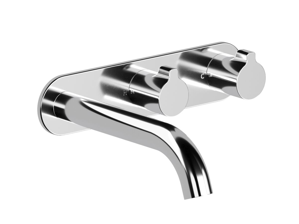 Hero - Faucet Strommen Vara Fin Wall Basin / Bath Hostess Tap System Right Hand 150mm Kit Chrome (6 Star) Lead Free