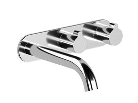 Hero - Faucet Strommen Vara Fin Wall Basin / Bath Hostess Tap System Right Hand 150mm Kit Chrome (6 Star) Lead Free