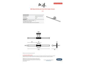 Specification Sheet - Milli Marq Edit Double Toilet Roll Holder Chrome