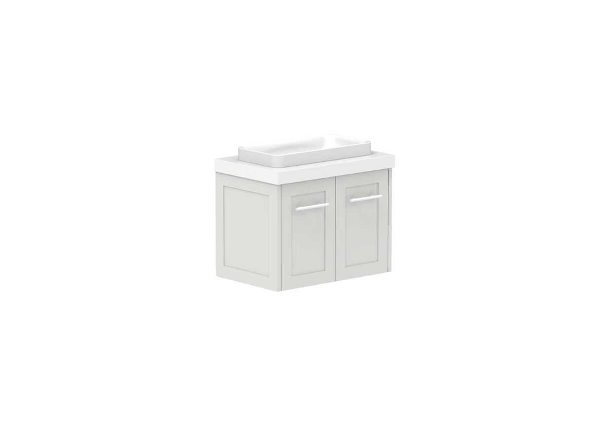 Supporting Image - Kado Lux Ensuite All Door 600mm Wall Hung Centre Basin 50mm Top