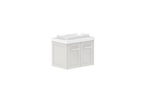 Supporting Image - Kado Lux Ensuite All Door 600mm Wall Hung Centre Basin 50mm Top