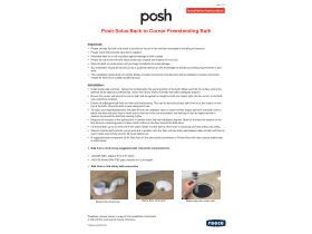 Installation Instructions - Posh Solus Back To Corner Freestanding Bath