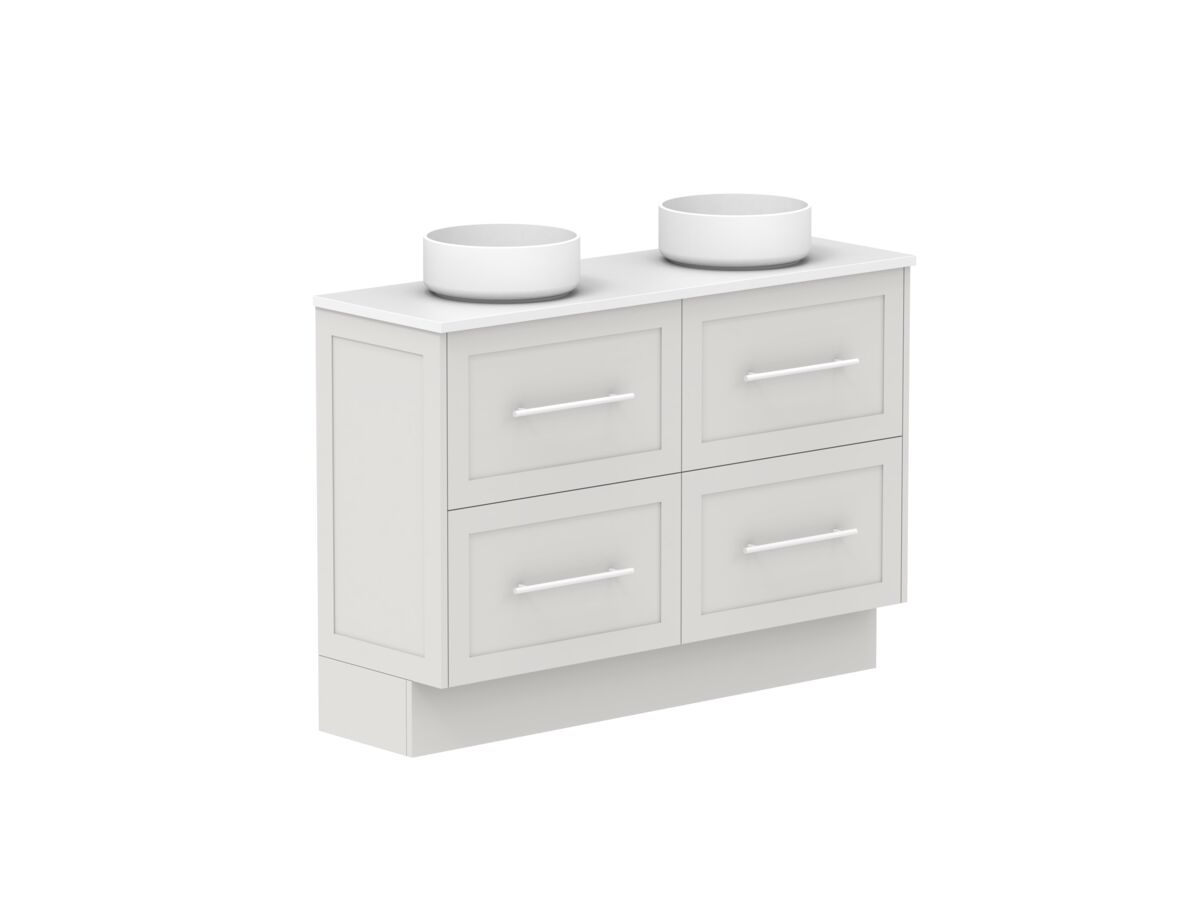 Supporting Image - Kado Lux Ensuite All Drawer Twin 1200mm Floor Mount Double Basin 20mm Top