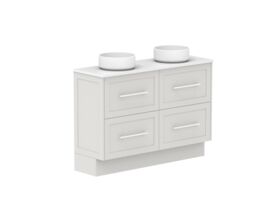 Supporting Image - Kado Lux Ensuite All Drawer Twin 1200mm Floor Mount Double Basin 20mm Top