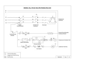 Wiring Diagram - Tecumseh Condensing Unit CAJ & FH (TRI Phase) PAC EVO Single Fan