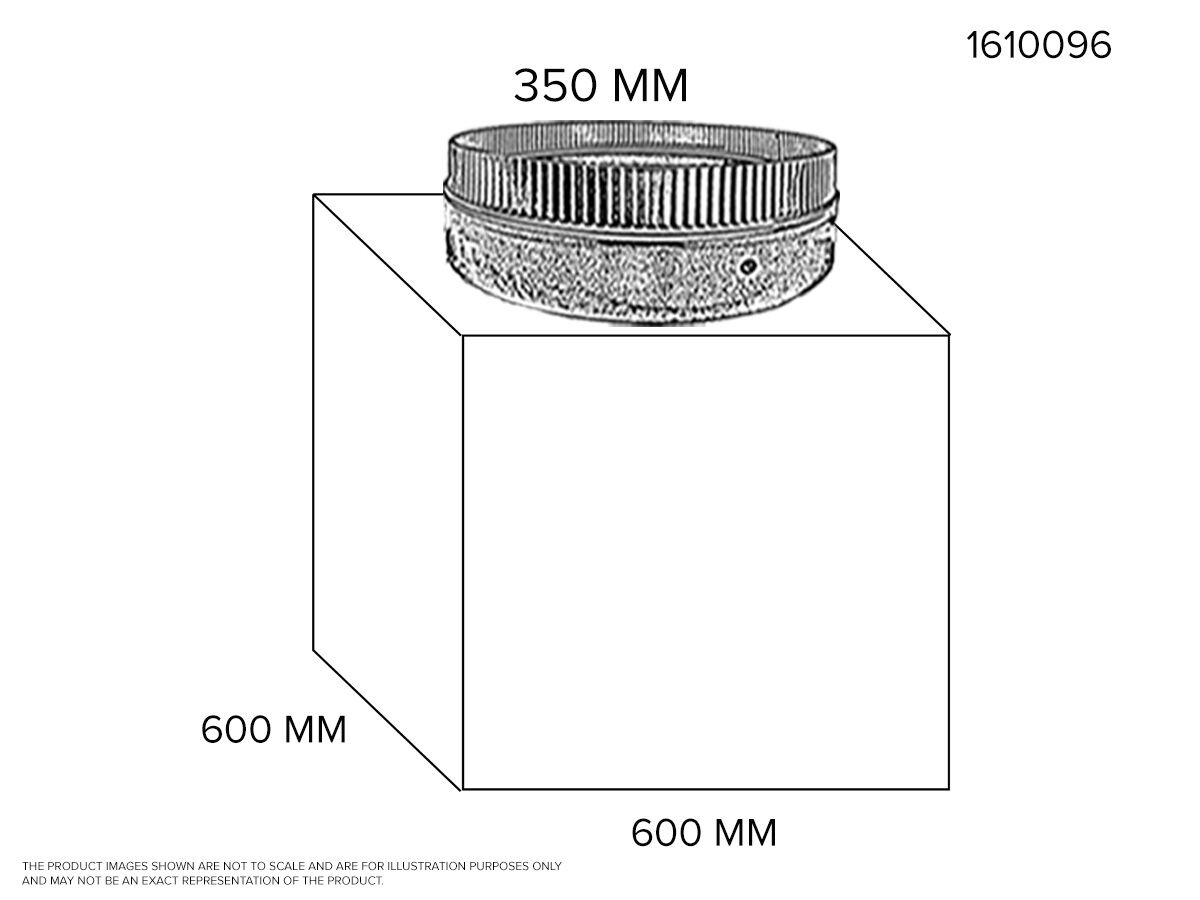Return Air Box - 600mm x 600mm With 1 x 350mm