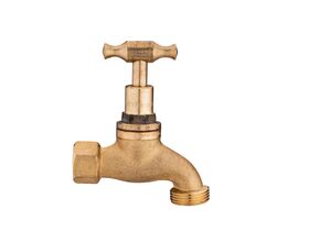 Hero - Dura Bib Hose Female Rough Brass T-Head (O-Ring) 15mm Lead Free