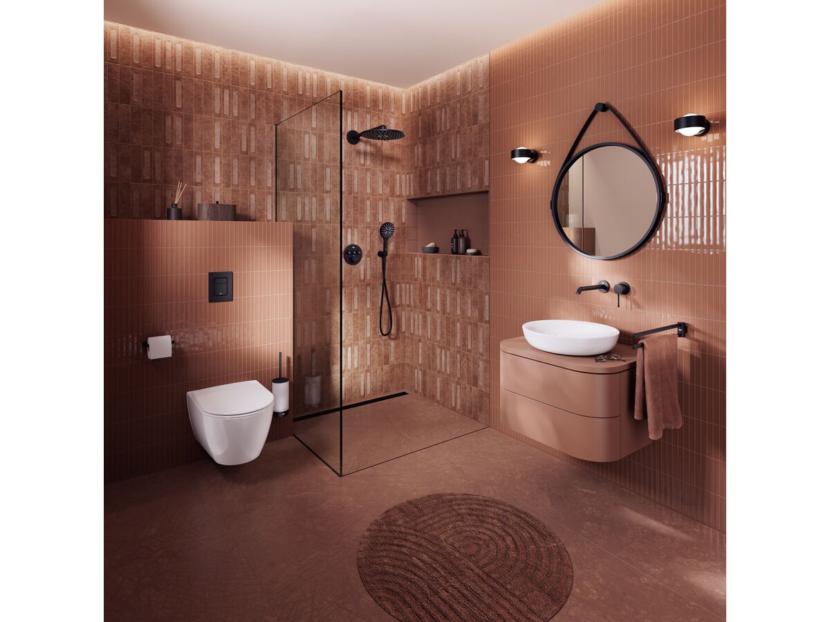 In Situ - GROHE Essence New Shower / Bath Mixer and SmartControl Concealed Thermostatic 3 Button Matte Black