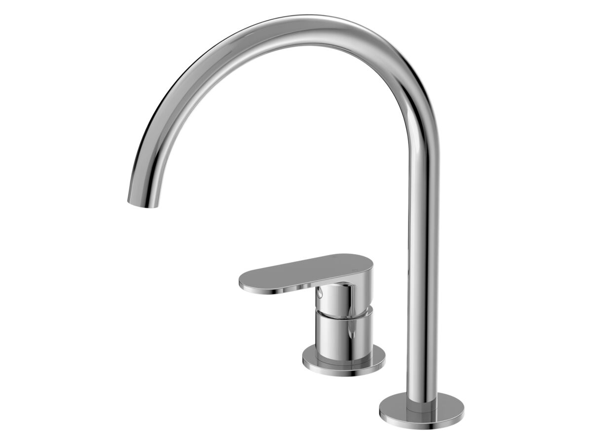 Hero - Mizu Soothe MK2 Medium Height Hob Mixer Set Chrome (6 Star) Lead Free