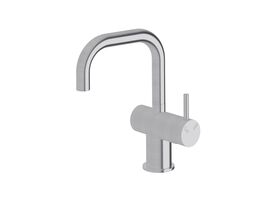 Sussex Scala Sink Mixer Tap Small Square Right Hand Satin Chrome (4 Star)