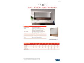 Technical Guide - Kado Aspect Mirror Cabinet with Shelf