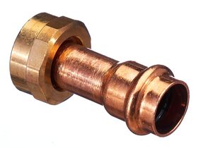 >B< Press Valve Adaptor 3/4" BSP x 20mm Copper