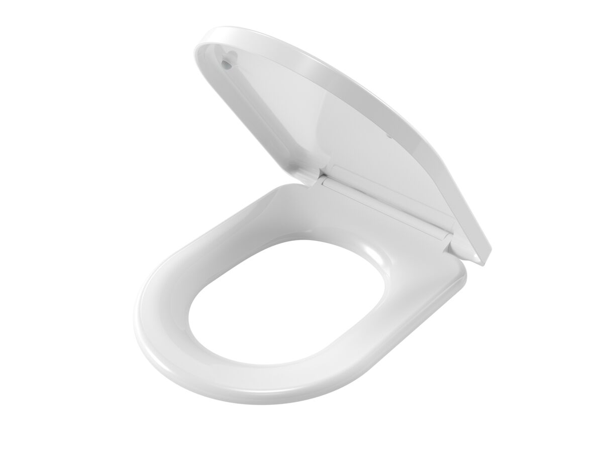 Hero - Caroma Forma II Toilet Seat Soft Close Quick Release Gloss White