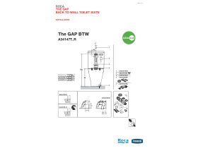 Installation Instructions - Roca The Gap Close Coupled Back to Wall Toilet Suite Back Inlet S&P Trap with Soft Close Quick Release MK2 Seat White/Chrome (4 Star)
