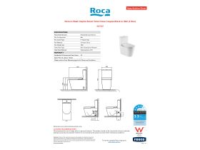 Specification Sheet - Roca In-Wash Inspira Smart Toilet Close Coupled Back to Wall (4 Star)
