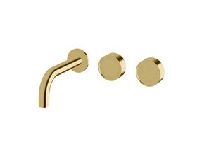 Hero - Sussex Pure Elemental Wall Bath Hostess System 160mm PVD Brushed Gold