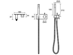 Sussex Scala Mixer Tap Handshower System