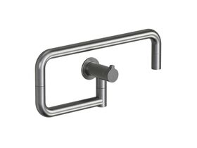 Hero - Faucet Strommen Vara Fin Wall Pot Filler Tap Brushed Graphite Lead Free