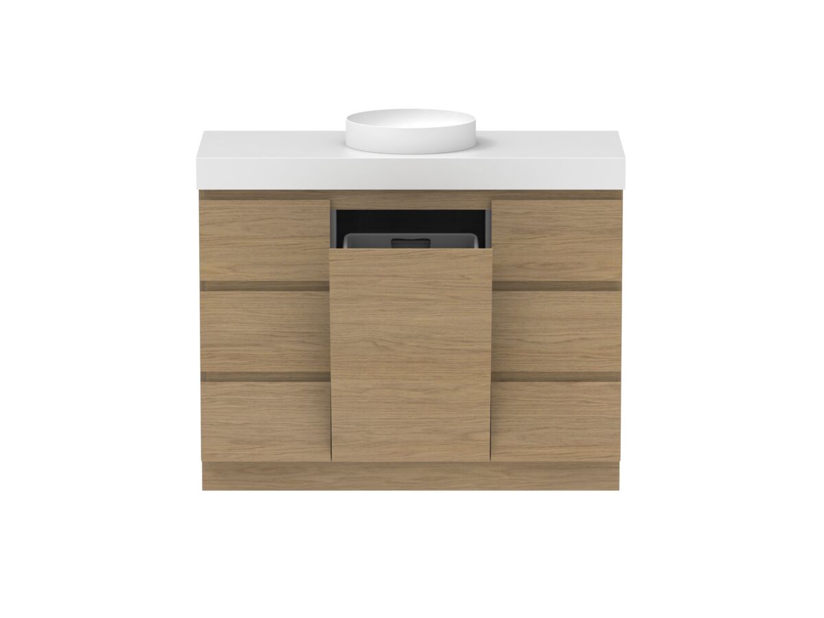 Supporting Image - Posh Domaine Plus Hamper Trio 1200 Floor Mounted Centre Bowl 90mm Top