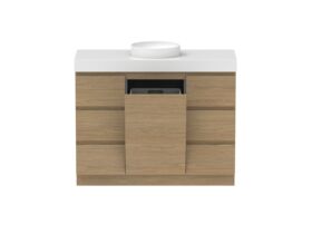 Supporting Image - Posh Domaine Plus Hamper Trio 1200 Floor Mounted Centre Bowl 90mm Top
