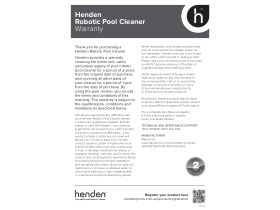 Warranty - Henden Robotic Pool Cleaner