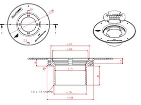 Puddle Flange (Leak Control) 80mm