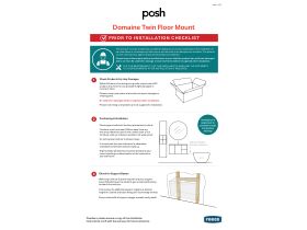 Installation Instructions - Posh Domaine Twin Floor Mount (NZ)