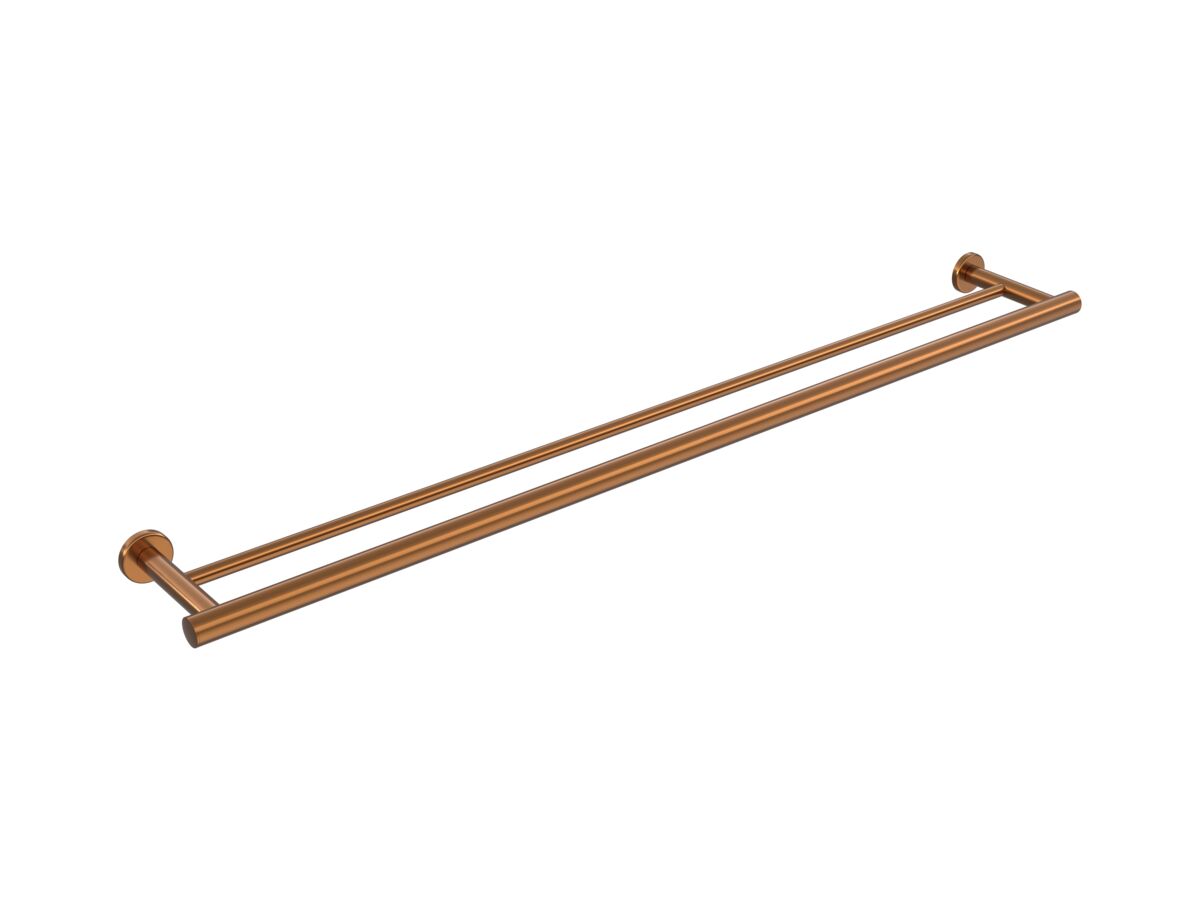 Hero - Mizu Drift Double Towel Rail 900mm Brushed Bronze