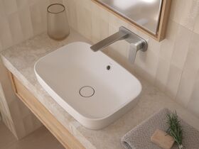 In Situ - Caroma Forma II 500mm Inset Basin No Taphole with Overflow Matte White
