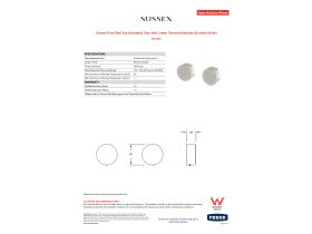 Specification Sheet - Sussex Pure Wall Top Assembly Taps with Linear Textured Handles Brushed Nickel