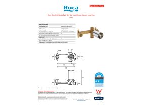 Specification Sheet - Roca Ona Wall Basin/Bath Mixer Set Inwall Body Chrome