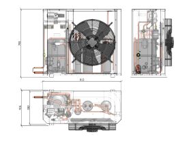 Tecumseh Compac Condensing Unit R404A PAC2513Z 3 Phase
